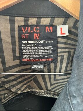 Volcom Black and Tan Military Field Jacket